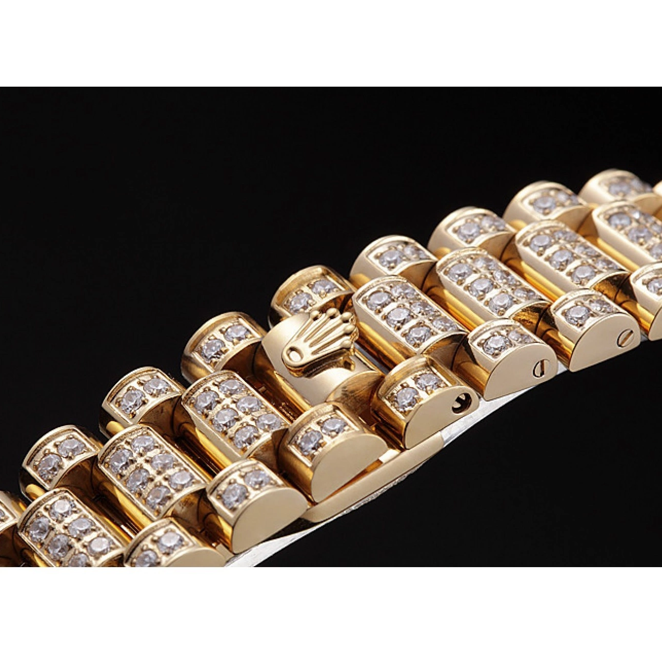 Best AAA Replica Sites Gold-srl185 Swiss Diamonds 621615 Yellow Rolex Day-Date 0514